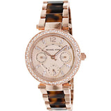 Michael Kors Parker Gold Dial Two Tone Steel Strap Watch for Women - MK5841