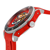 Gucci Dive Quartz Red Dial Red Rubber Strap Watch For Men - YA136315