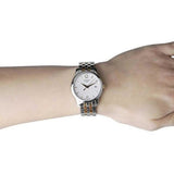 Tissot T Classic Tradition Lady White Dial Two Tone Steel Strap Watch For Women - T063.210.22.037.01