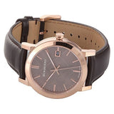 Burberry The City Brown Dial Brown Leather Strap Watch for Men - BU9013