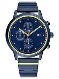 Tommy Hilfiger Blake Blue Dial Blue Steel Strap Watch for Women - 1781893