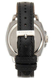 Coach Boyfriend Silver Dial Black Leather Strap Watch for Women - 14503152