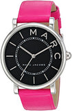 Marc Jacobs Roxy Black Dial Pink Leather Strap Watch for Women - MJ1535