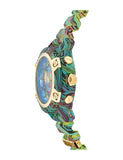 Versace Icon Active Chronograph Blue Dial Green Rubber Strap Watch For Men - VEZ701322