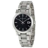 Burberry The City Black Dial Silver Steel Strap Watch for Women - BU9101