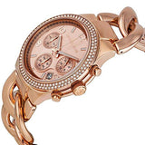 Michael Kors Runway Rose Gold Dial Rose Gold Steel Strap Watch for Women - MK3247