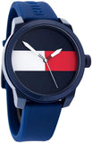 Tommy Hilfiger Denim Quartz Blue Dial Blue Rubber Strap Watch for Men - 1791322