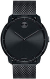 Movado Bold Black Dial Black Mesh Bracelet Watch For Men - 3600261