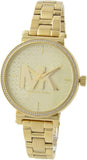 Michael Kors Sofie Quartz Gold Dial Gold Steel Strap Watch For Women - MK4334