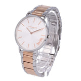 Coach Perry Silver Dial Two Tone Steel Strap Watch for Women - 14503346