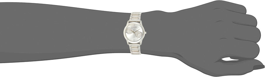 Michael Kors Harman Analog Silver Dial Silver Steel Strap Watch For Women - MK3672