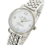 Coach Delancey Mother of Pearl Dial Silver Steel Strap Watch for Women - 14502477