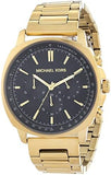 Michael Kors Sullivan Quartz Black Dial Gold Steel Strap Watch For Men - MK8969