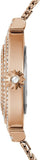 Guess Dream Crystals Rose Gold Dial Rose Gold Mesh Bracelet Watch For Women - GW0550L3