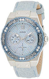 Guess Limelight Quartz Blue Dial Blue Leather Strap Watch For Men - W0775l1