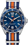 Tag Heuer Formula 1 Quartz Chronograph Blue Dial Two Tone NATO Strap Watch for Men - CAZ1010.FC8196