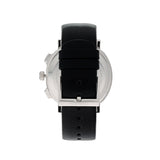 Calvin Klein Posh Silver Dial Black Leather Strap Watch for Men - K8Q371C6