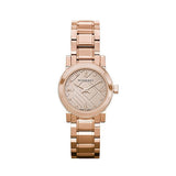 Burberry Heritage Rose Gold Dial Rose Gold Steel Strap Watch for Women - BU9215