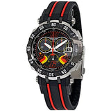 Tissot T Race Chronograph Stefan Bradl Special Edition Black Dial Black Rubber Strap Watch for Men - T092.417.27.057.02