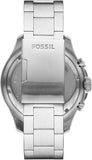 Fossil FB-03 Chronograph Black Dial Silver Steel Strap Watch for Men - FS5767