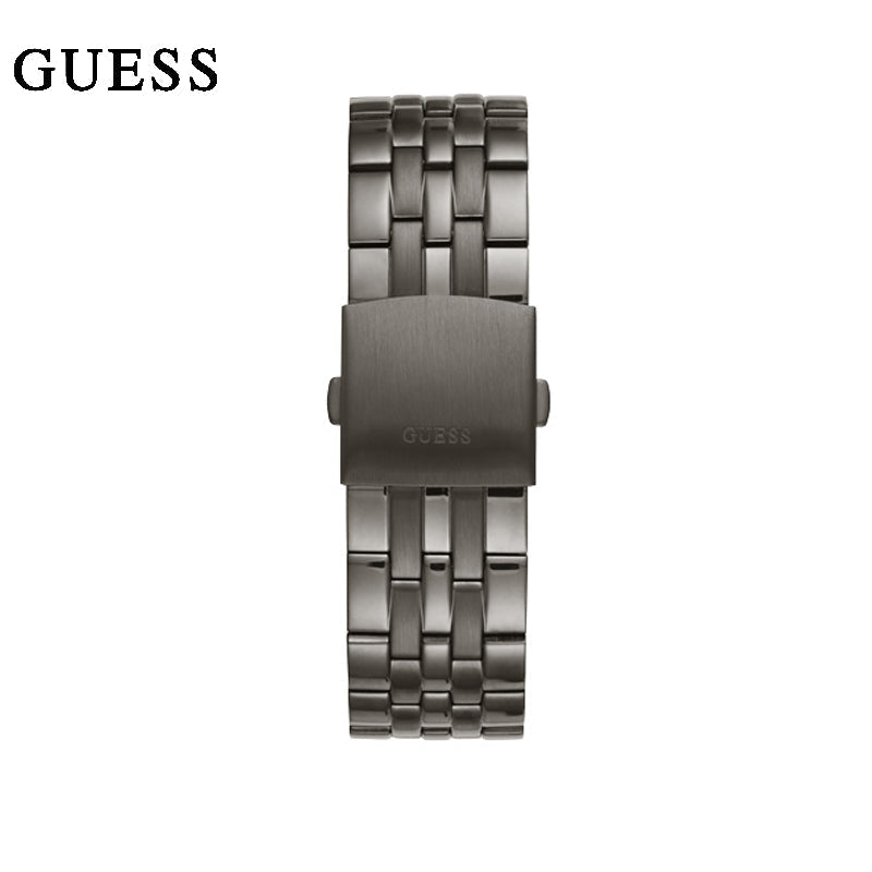 Guess Odyssey Quartz Blue Dial Gunmetal Steel Strap Watch For Men - W1107G5