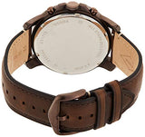 Fossil Grant Chronograph White Dial Brown Leather Strap Watch for Men - FS5344