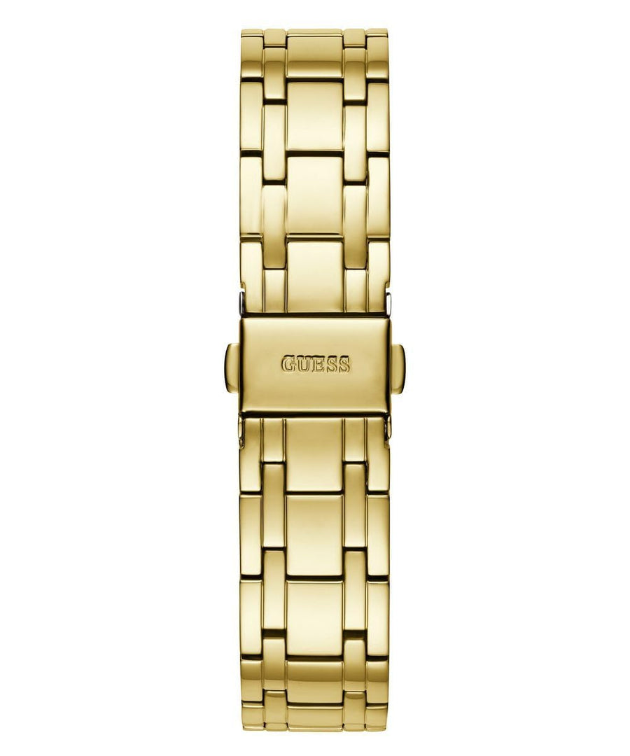 Guess Cosmo Diamonds Green Dial Gold Steel Strap Watch for Women - GW0033L8