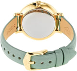 Fossil Jacqueline Analog Moonphase Mother of Pearl White Dial Green Leather Strap Watch for Women - ES5168