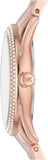 Michael Kors Janelle Multifunction Rose Gold Two Tone Steel Strap Watch For Women - MK7132