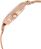 Guess Monroe Silver Dial Rose Gold Steel Strap Watch For Women - W1152L3