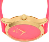 Gucci G Timeless Quartz Pink Dial Pink Leather Strap Watch For Women - YA1264115