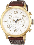 Tommy Hilfiger Jake Quartz White Dial Brown Leather Strap Watch for Men - 1791231