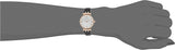 Emporio Armani Gianni T-Bar Mother of Pearl Dial Black Leather Strap Watch For Women - AR11295