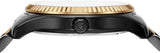 Michael Kors Lexington Quartz Black Dial Two Tone Steel Strap Watch For Men - MK8948