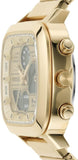 Fossil Retro Analog-Digital Gold Dial Gold Steel Strap Watch for Men - FS5889