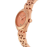 Marc Jacobs Peeker Pink Dial Rose Gold Stainless Steel Strap Watch for Women - MBM3377