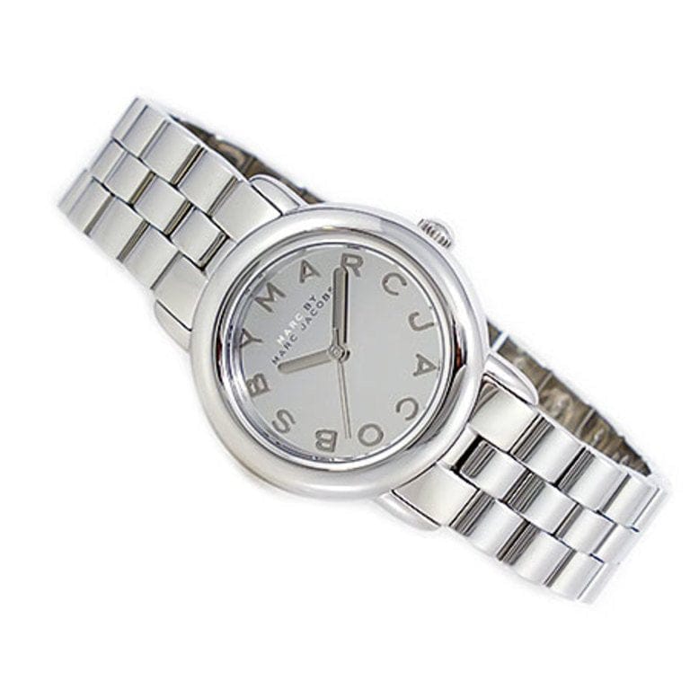 Marc Jacobs Marc Silver Dial Silver Steel Strap Watch for Women - MBM3173