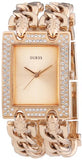 Guess Mod Heavy Metal Diamonds Rose Gold Dial Rose Gold Steel Strap Watch for Women - W0072L3