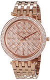 Michael Kors Darci Rose Gold Dial Steel Strap Watch for Women - MK3399