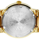 Versace Greca Silver Dial Gold Steel Strap Watch for Men - VEVI00520