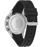 Hugo Boss Admiral Black Dial Black Silicone Strap Watch for Men - 1513912