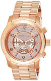 Michael Kors Runway Chronograph Rose Gold Dial Rose Gold Steel Strap Watch for Men - MK8096