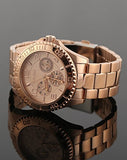 Guess BFF Multifunction Rose Gold Dial Rose Gold Steel Strap Watch for Women - W0231L4