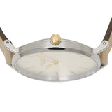 Coach Perry White Dial Beige Leather Strap Watch for Women - 14503157