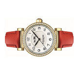 Coach Madison White Dial Red Leather Strap Watch for Women - 14502400