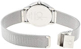 Calvin Klein Minimal Grey Dial Silver Mesh Bracelet Watch for Men - K3M22124