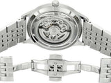 Emporio Armani Meccanico Skeleton Silver Dial Silver Steel Strap Watch For Men - AR1945