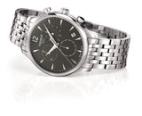 Tissot T Classic Tradition Chronograph Black Dial Silver Mesh Bracelet Watch For Men - T063.617.11.067.00