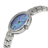 Tissot T Lady Flamingo Blue Mother of Pearl Dial Silver Steel Strap Watch For Women - T094.210.11.121.00