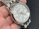 Emporio Armani Classic Quartz Silver Dial Silver Steel Strap Watch For Men - AR1788